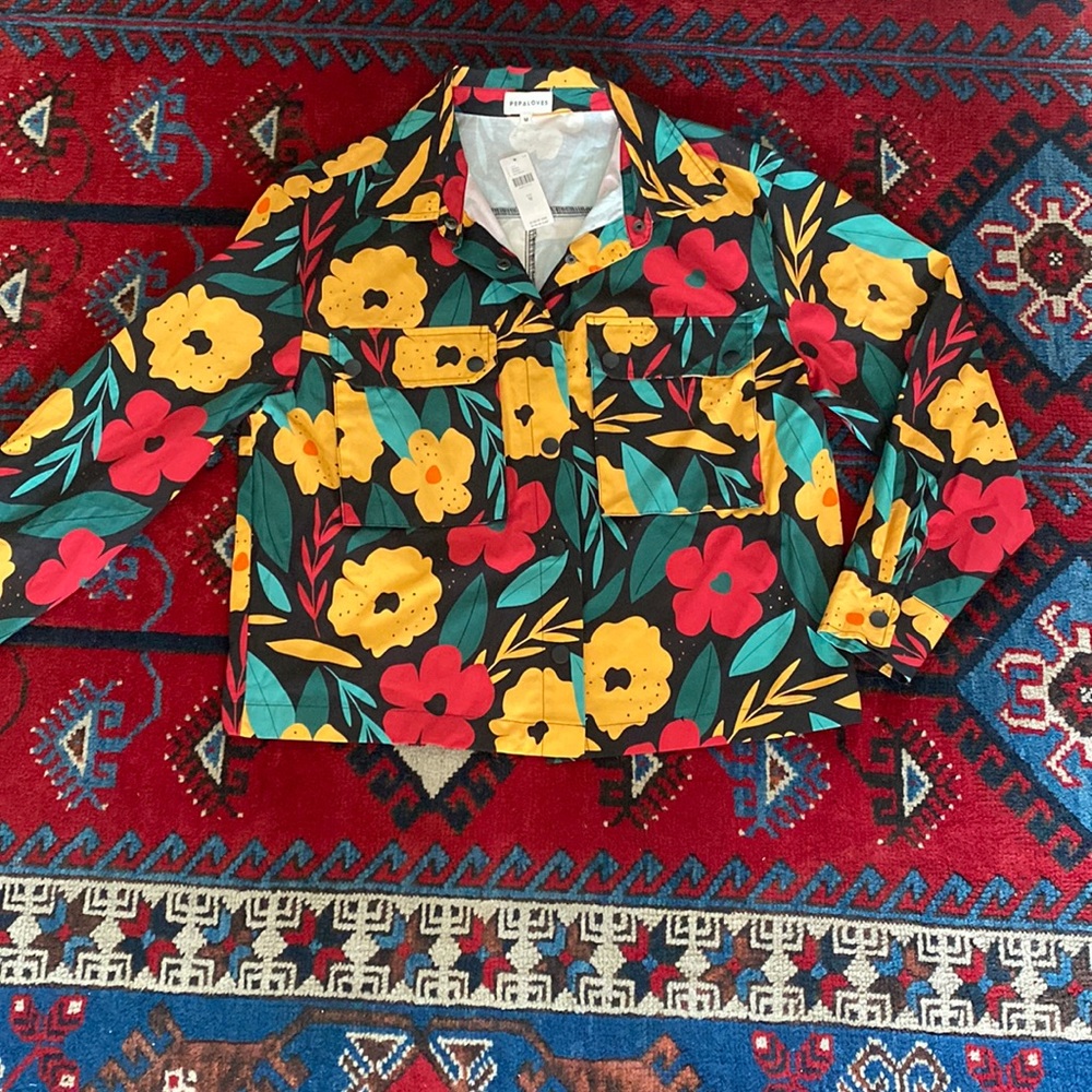 PEPALOVES FLOAT JACKET COAT ANTHROPOGIE MEDIUM NWT